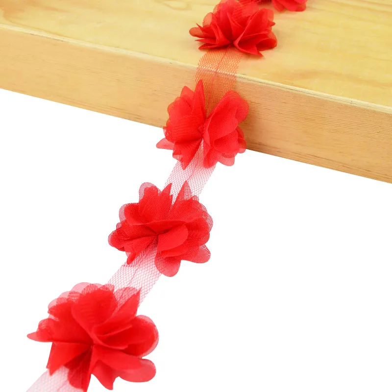 GORGECRAFT 12 Pièce De Fleur En Mousseline De Soie 3D Tissu En Maille Noire Fleurs Tissu à Coudre Appliques Embellissements De Bandeau Accessoires D'Ornement Fleur En Mousseline De Soie Pour Mariage