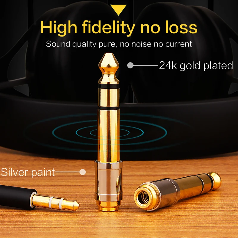 Premium Audio Jack Adapter - Universal Male to Female Connector