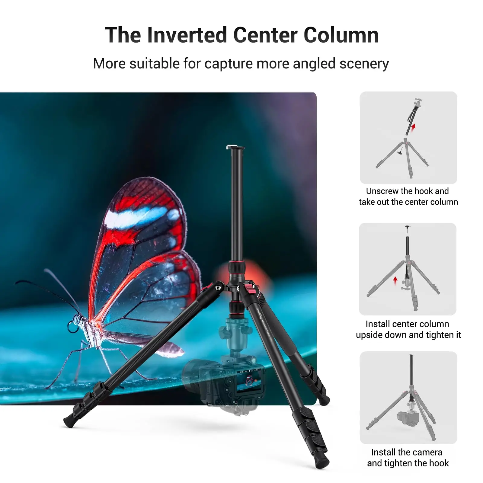 T-10 Camera Tripod, 68" Foldable Aluminum Tripod & Monopod Compatible w 1/4"-20