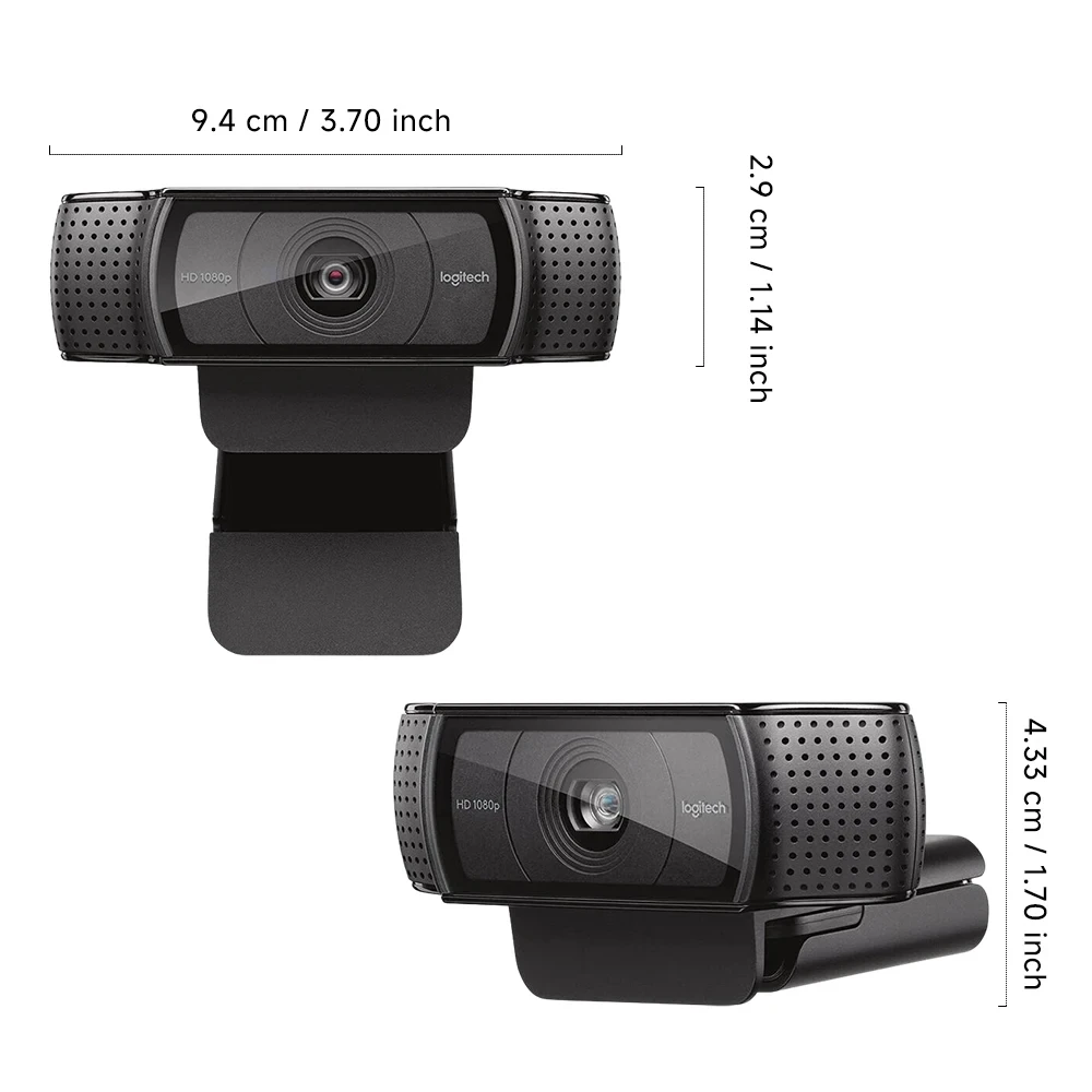 Logitech C920e HD 1080p Mic-Enabled Webcam Autofocus Camera Full HD Smart Chat Recording USB Smart Web Camera Video Recording 4