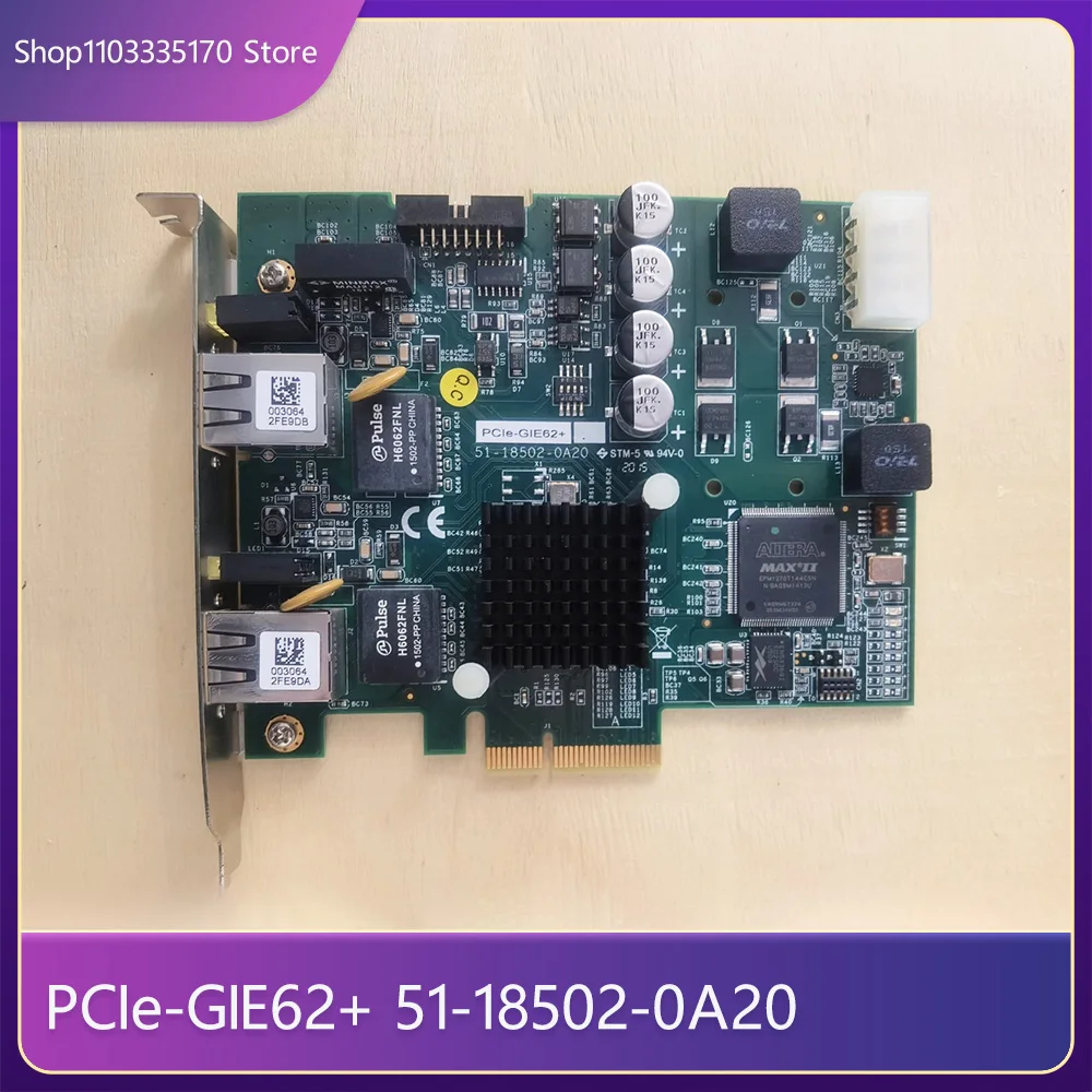 For ADLINK PCIe-GIE62+ 51-18502-0A20 POE Dual-Port Gigabit Image Acquisition Card 2 For ADLINK PCIe GIE62 51 18502 0A20 POE Dual Port Gigabit Image Acquisition Card