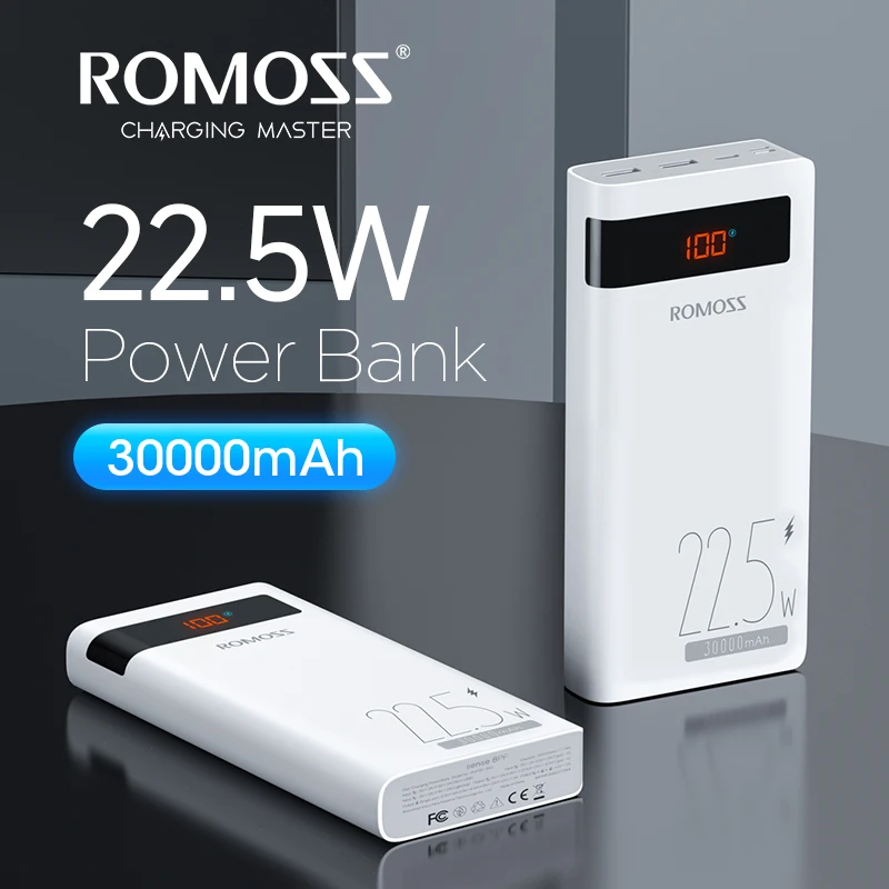 code:22ete02]romoss – Power Bank 30000 Mah Pd20w, Batterie Externe Portable  À Charge Rapide 30000 Mah Pour Iphone Xiaomi - Batterie Externe - AliExpress