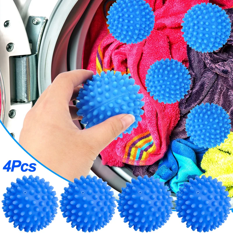 1/2/4pcs Laundry Dryer Ball Reusable Washing Machine Drying Fabric