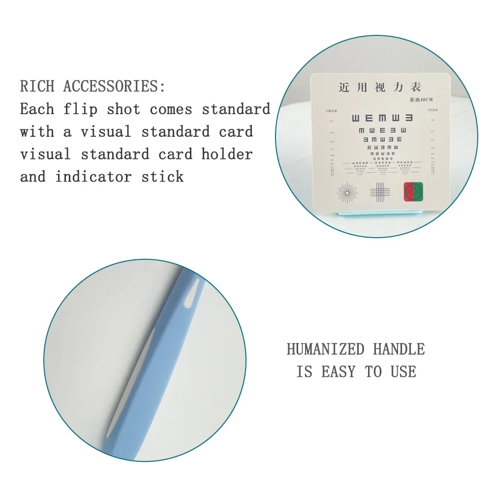 High Quality Optical Adjustable Optometry Prism 3/12△ Lens Flipper With Accessories FL-8A