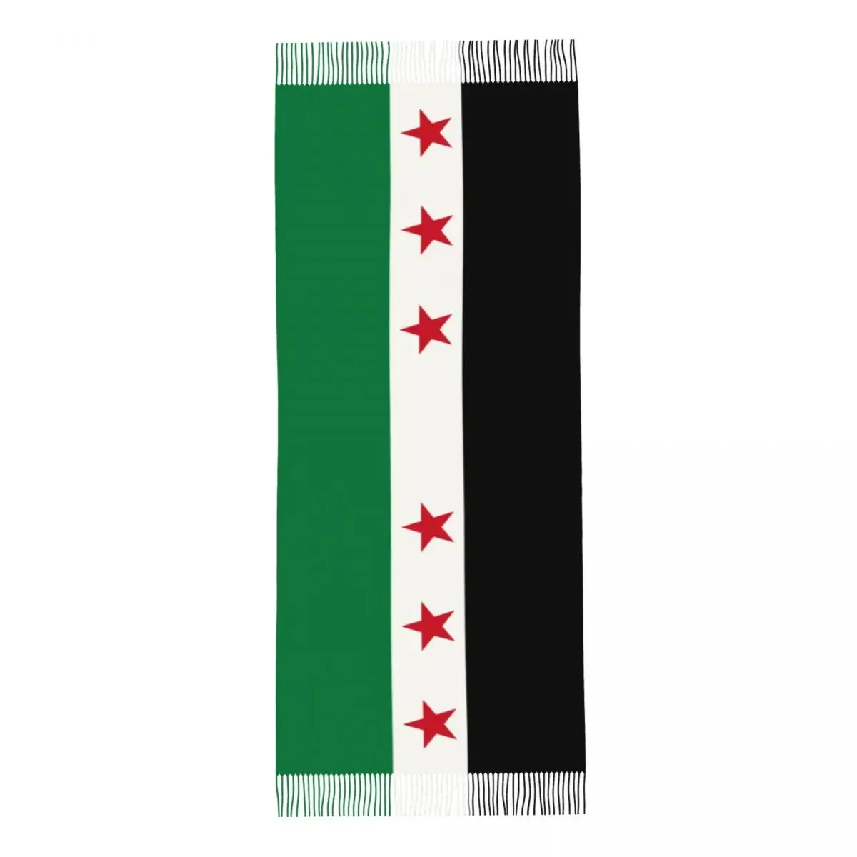 Syria Flag Shawl Wrap for Womens Winter Large Long Scarf The Syrian Arab Republic Neckerchief Tassel Scarves 3