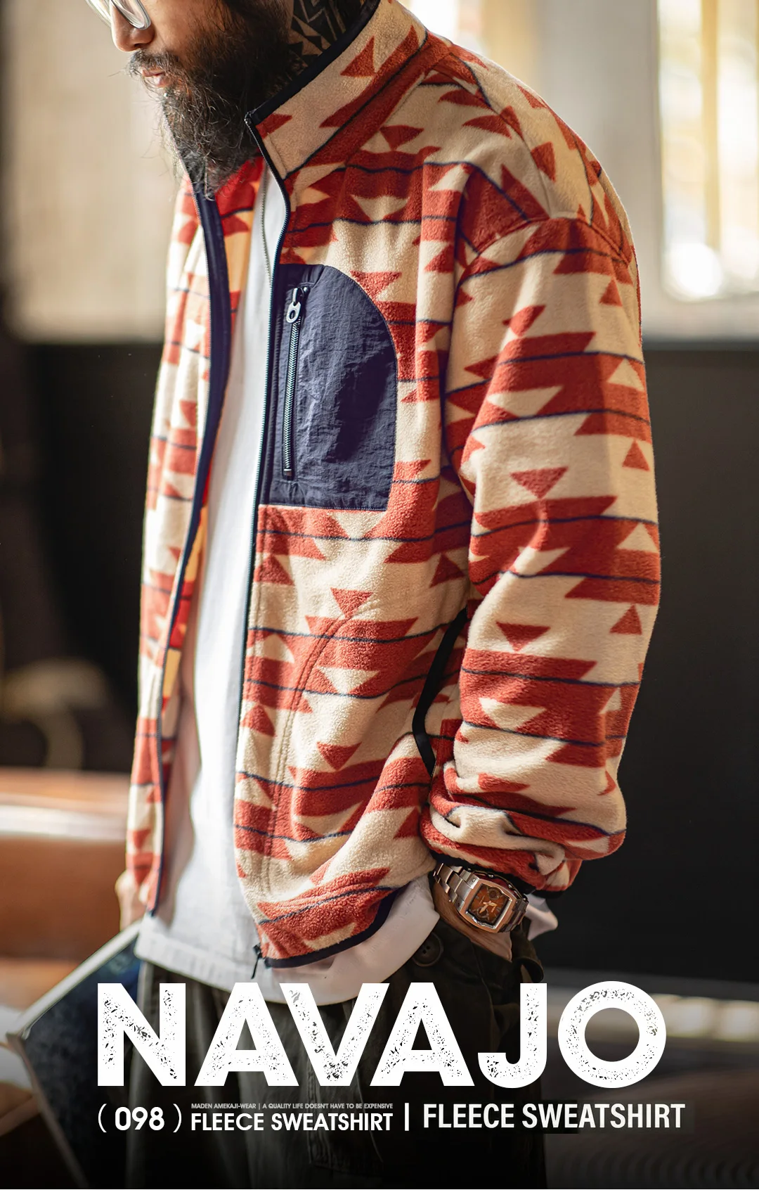 MADEN Jacket Back View
