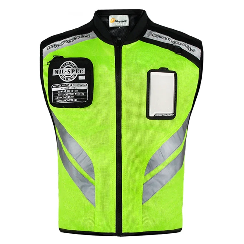 

Motorcycle Night Riding Reflective Breathable Vest Motorcycle Brigade Safety Uniforms For Men And Women Fluorescent Safety Vests