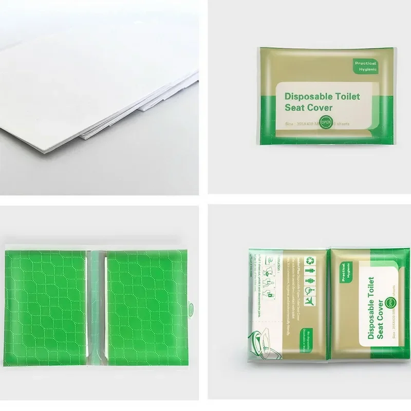 Toilet Seat Cover Toilet Accessories Disposable Toilet Mat Portable Waterproof Soluble Water Toilet Seat Cover Travel Camping Hotel Seat Accesorios Ba&ntilde;o