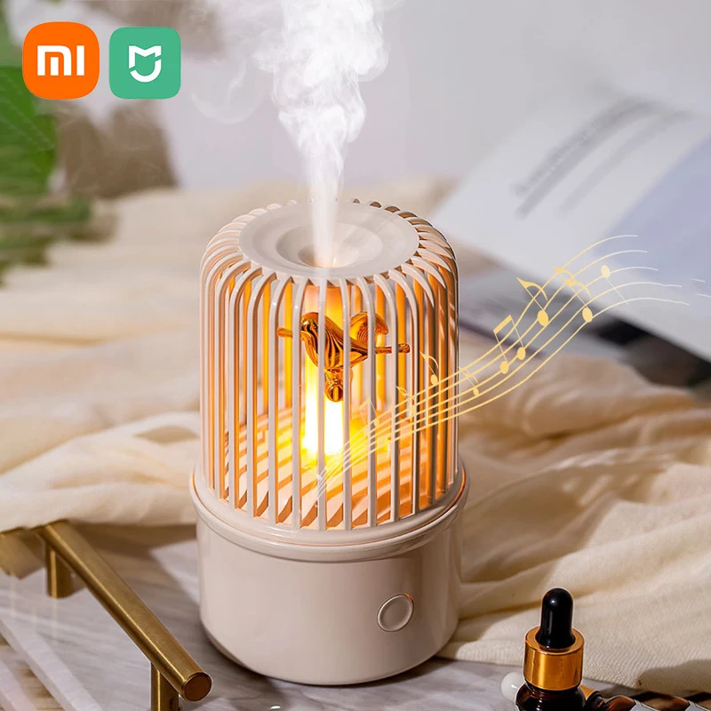 Xiaomi Mijia New Humidifier Atomization Music Diffuser Desktop Night Light Home Fragrance Misting Humidifier Aromatherapy air conditioner desk misting fan usb powered water cooling fan humidifier 3 wind speeds with night lamp for home air cooler fan