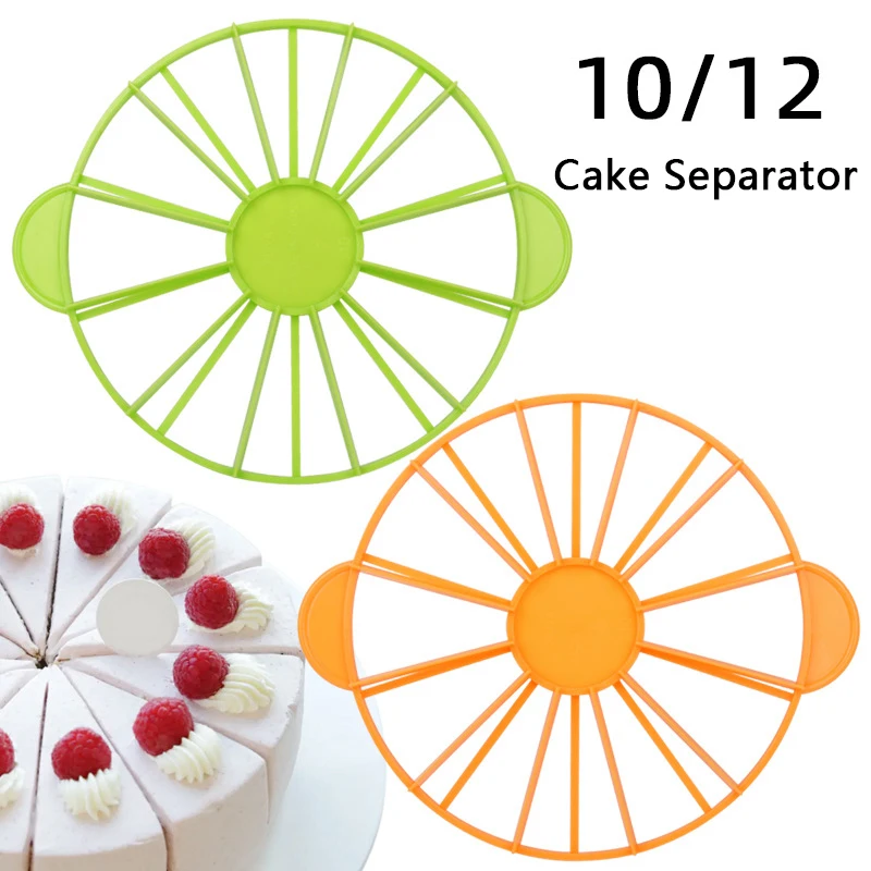 

10/12 Slices Cake Equal Portion Cutter Round Bread Cake Mousse Divider Slice Marker Baking For Household Kitchen Utensils