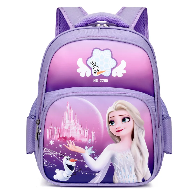 Disney Frozen School Bags For Girls Boys Kindergarten Grade 1-2 Primary Student Shoulder Orthopedic Backpack Spider Man Mochila