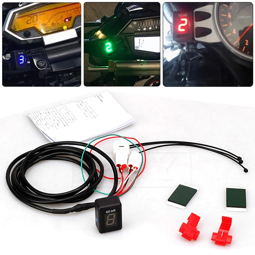 

Motorcycle 6 Speed 1-6 Level Gear Indicator Digital Gear Meter LCD Electronics For Yamaha YZF-R1 YZF-R3 YZF-R6 R1 R3 R6 YZF 750