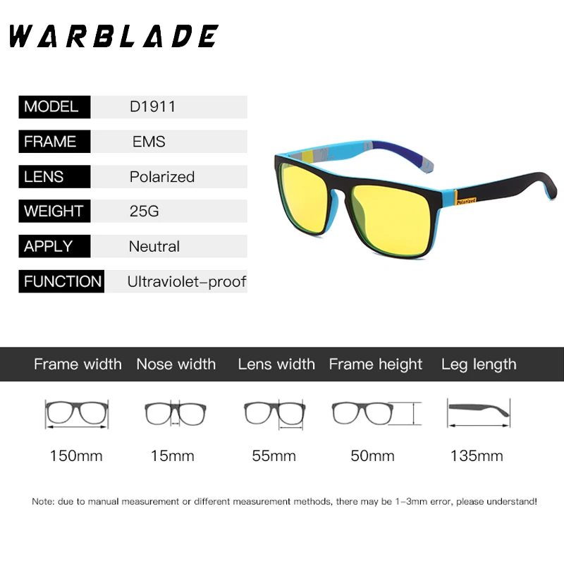 Night Vision Glasses Polarized Sunglasses Anti-Glare Goggles Night Driving Eyewear UV400 Men Women