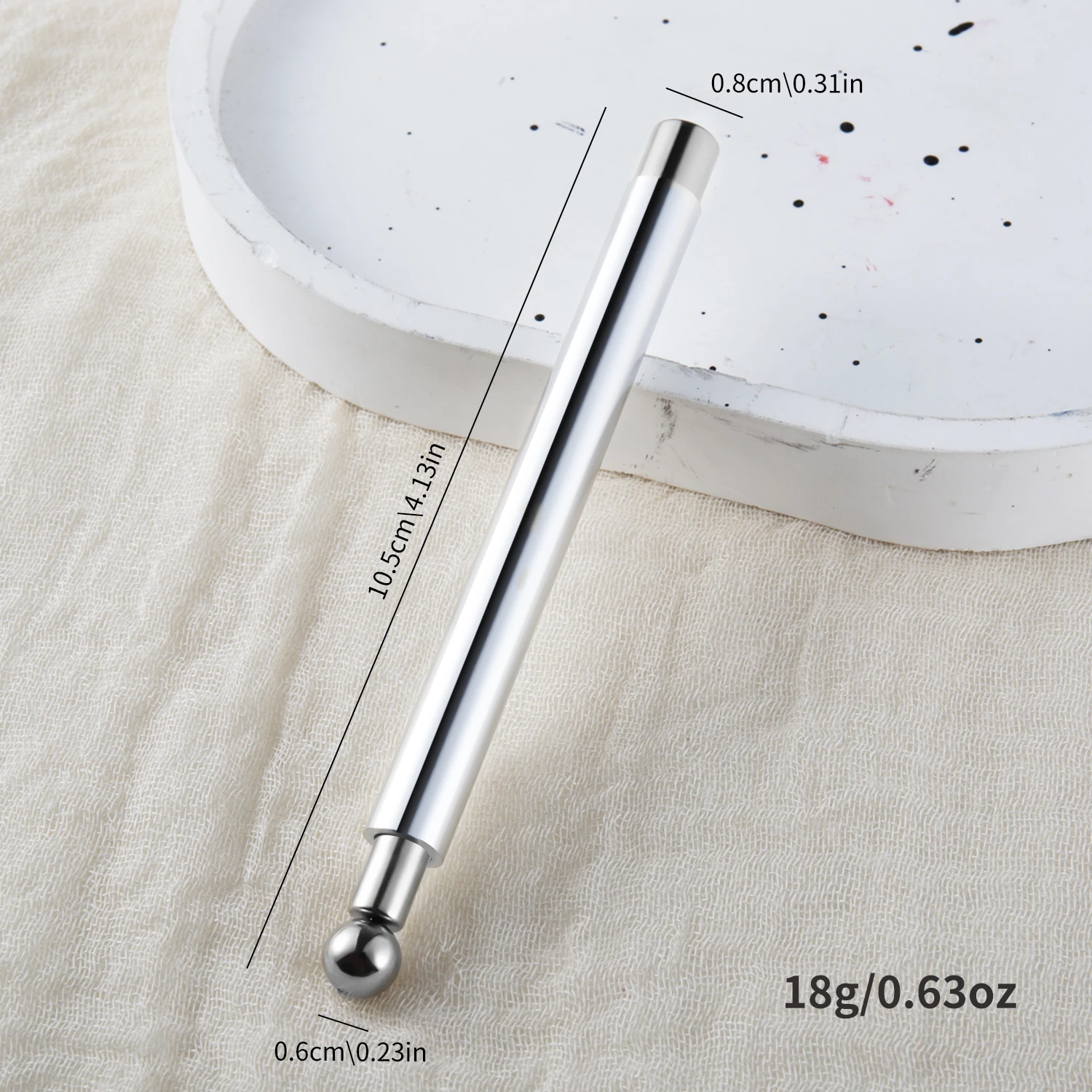 Cat Eye Nail Art Magnetic Tool Cylindrical Stick with Ball Magnet Manicure