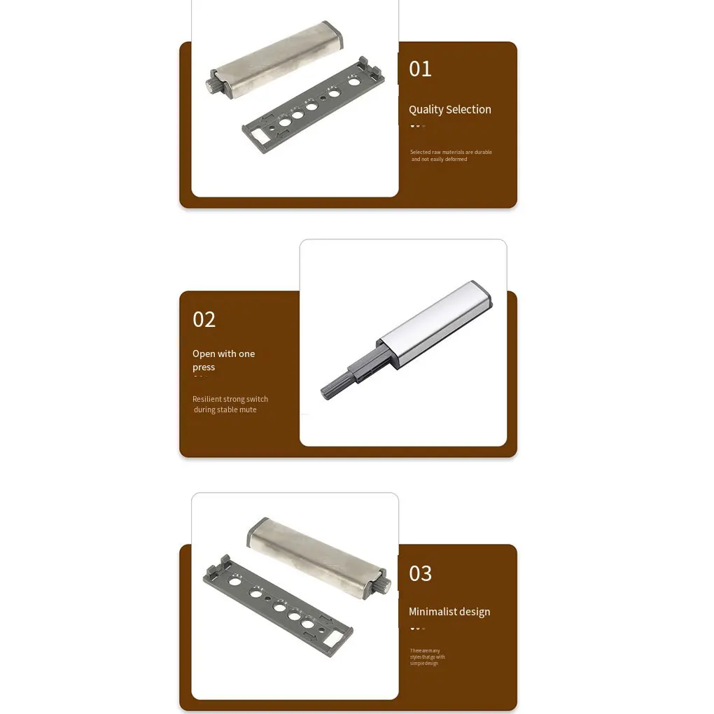 10pcs Alloy Wide Range Of Applications Magnetic Door Catch Sleek Appearance Easy-to-install Unique