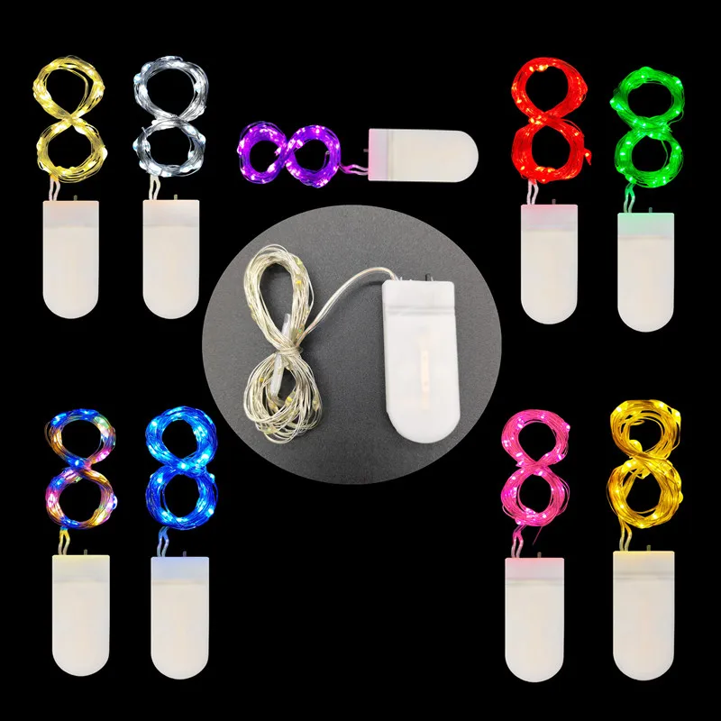 

Copper Wire String Light 5PCS Fairy Lamp CR2032 Battery for Christmas Tree Wedding Garland Party Decoration LED Christmas Lamp