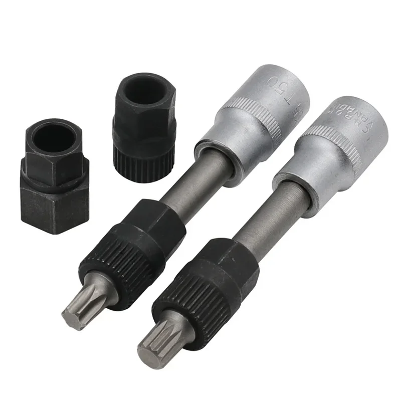 T50 /M10 Alternator Pulley Socket Bit With 33 Teeth Tool Alternator Pulley Puller Remover Socket