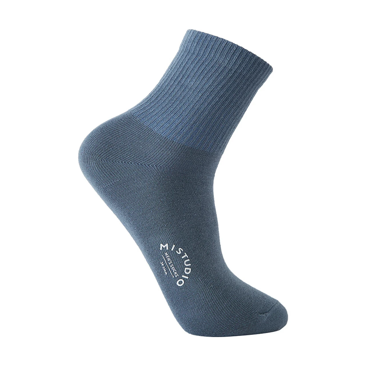 Metersbonwe Mid-Calf Socks for Men Solid Color Print Perennial Antibacterial breathable Socks 3 pairs