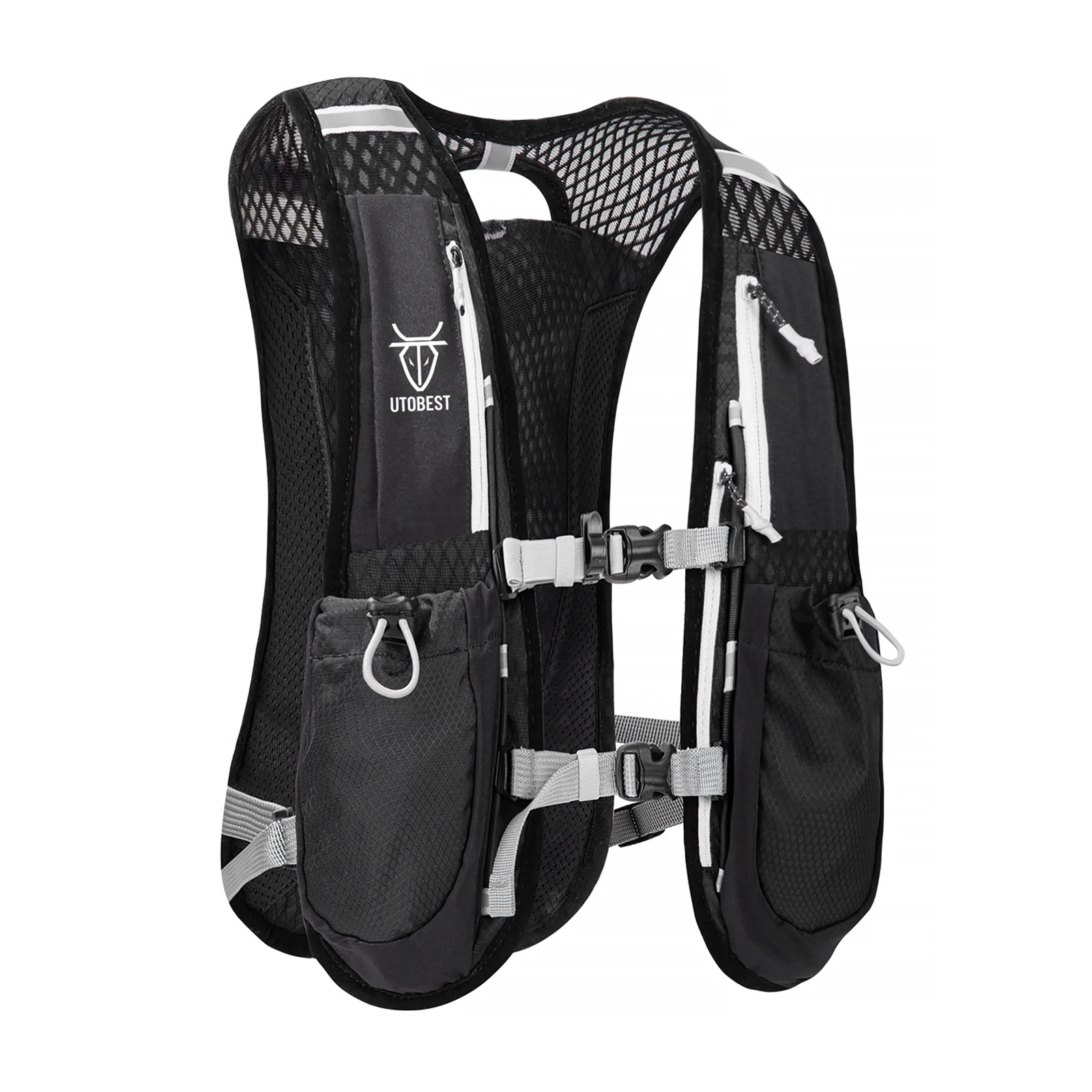 Marathon best Trail koşu sırt çantası 5L Ultra hafif nemlendirici yelek maraton bisiklet yürüyüş için nefes fonksiyonel paketi