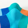 1/5/10/20 pairs/lot Girls Kids Socks Rainbow Striped Cute Children Ankle Short Breathable Cotton Fashion Toddler Sock 6