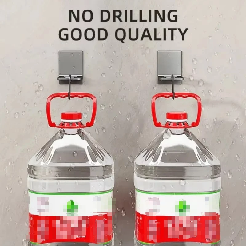 Adjustable No-Drill Wall Mount Shower Caddy Set - Space Aluminum Bathroom Organizer