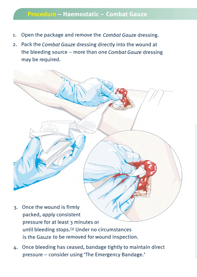 Medical wound dressing first aid compressed sterile gauze emergency medical dressing hemostatic control bandage vacuum packaging gauze roll Z-folded