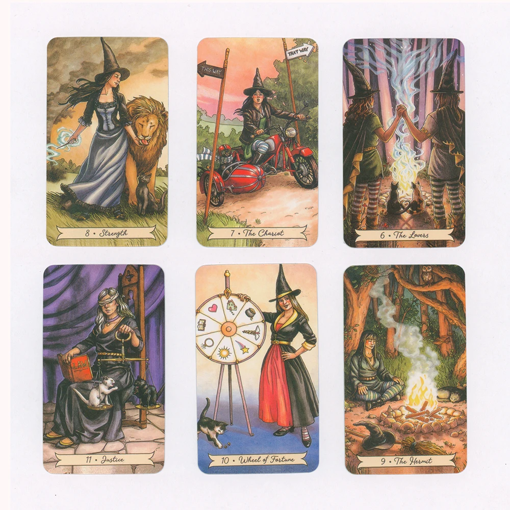 NEW TAROT Everyday Witch Tarot Cards  PDF Guidebook  Fate Game Affectional  Oracle Deck Tarot Cards for Beginners board game 6