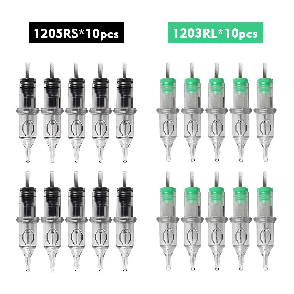 20pcs Tattoo Needles Cartridge Accessories Independent Round Liner