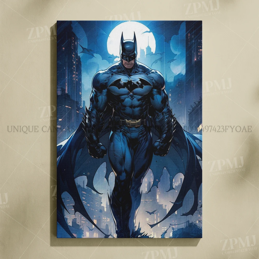 Justice League Superhero Batman Wall Art - Canvas Home Decor Poster Prints