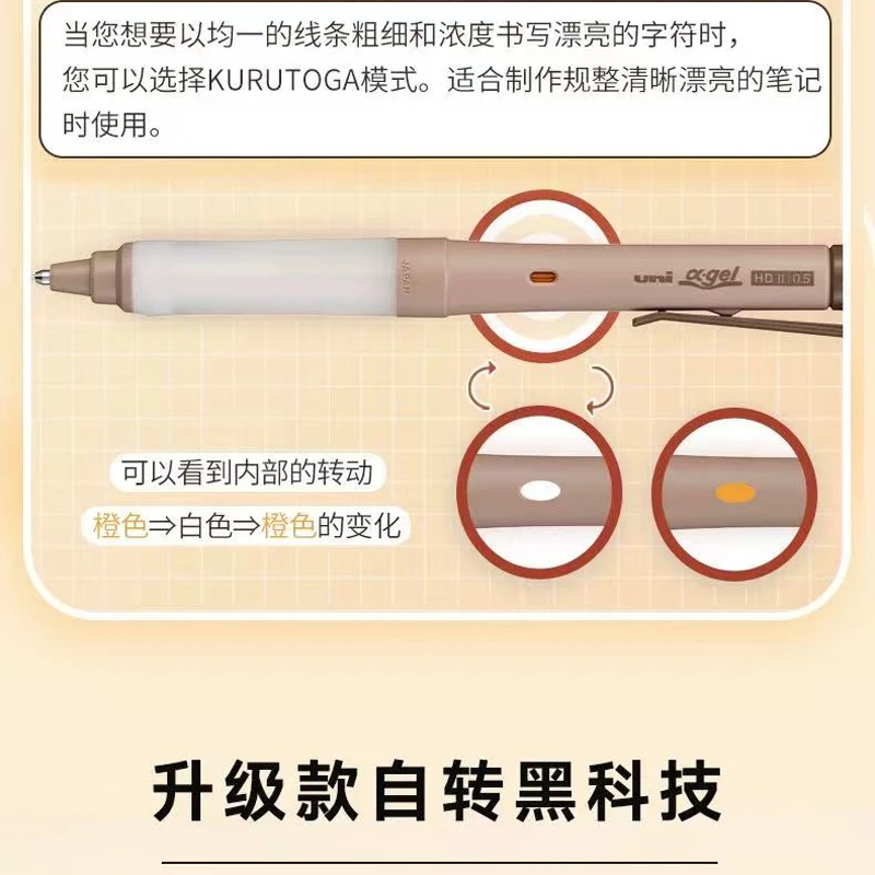 Japan UNI Mechanical Pencil M5-1009GG Dual Mode SWITCH Rotation Anti Fatigue Student 0.5/0.3mm Activity Pencil Stationery