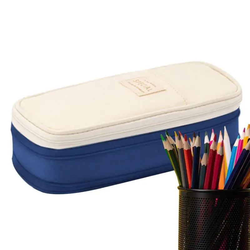 

Большой Вместительный карандаш, фотобумага, сумка для хранения канцелярских принадлежностей, расширяемый органайзер для карандашей, фотокарандаш для карт для подростков, девочек и взрослых