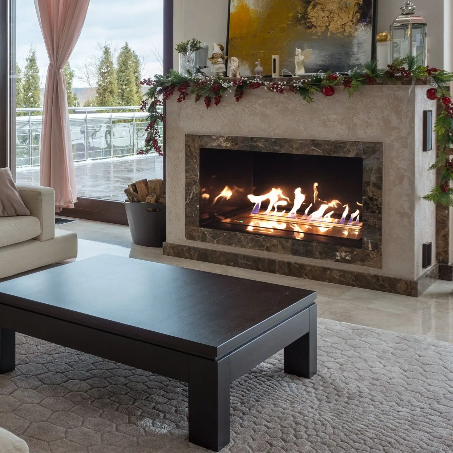 

Камин Inno-Fire 36 дюймов 900 мм L, Современный Камин с этанолом