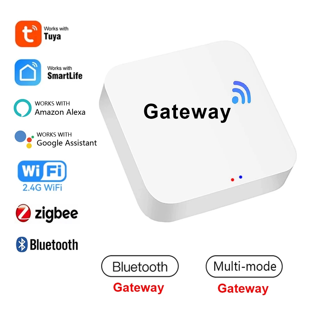 134285-fa9e0c.jpg Tuya ZigBee 3.0 Gateway/Bluetooth Gateway/Multi-mode Gateway Smart Home Bridge Hub Smart Life App Works With Alexa Google Home