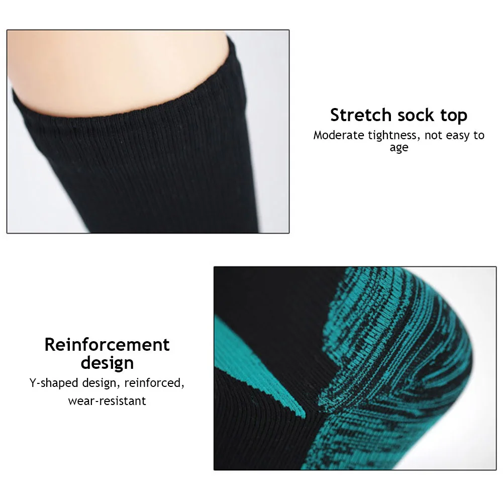 1Pair Waterproof Sock Breathable Crew Outdoor Socks Hiking Wading Camping Cycling Winter Skiing Warm Sweat Absorption Sport Sock