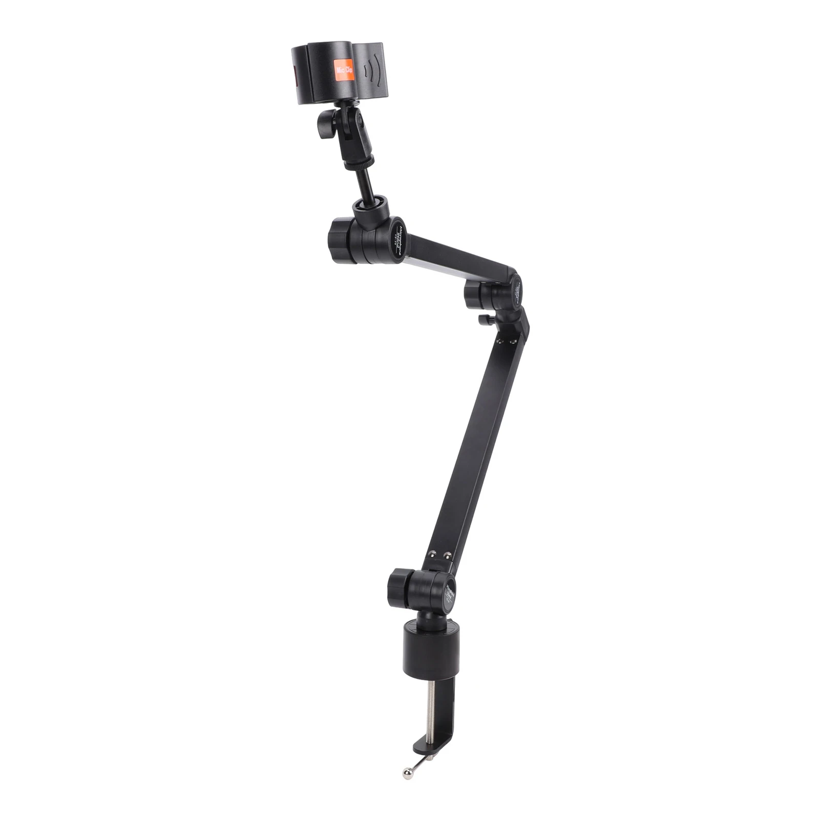 마이크 암 스탠드 데스크 마운트 5축 회전 서스펜션 360도 °   마이크폰용 회전 클램프, 1.5kg 하중 용량, 미끄럼 방지