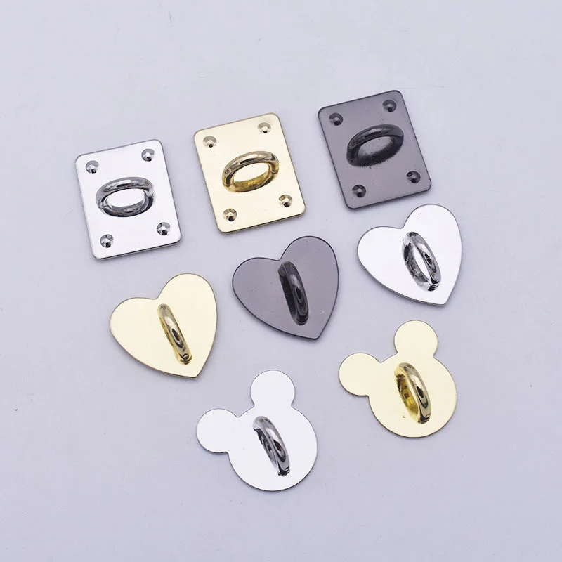Self adhesive metal heart phone charm holder jewelry accessories 1pc