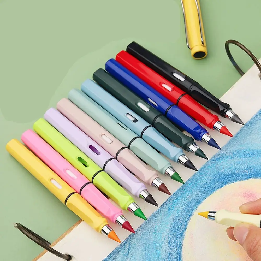 Ink Free Unlimited Writing Pencil HB Unlimited Writing Eternal Pencil Colorful Durable Student Art Painting