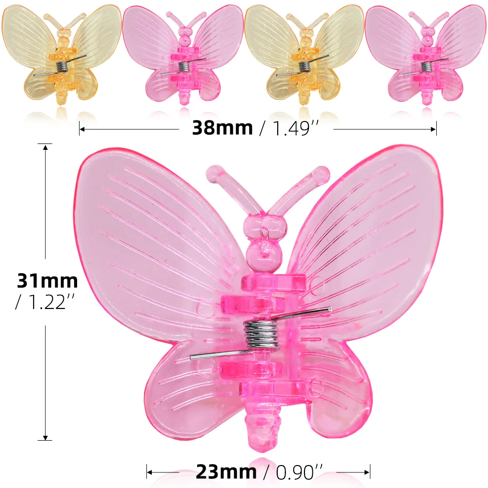 Orchid Clips Butterfly Clamps 10-800PCS plastic plant clips,plastic plant supports,plant clips,plant climbing support,plant stem support,plant support connector,plant support stick
