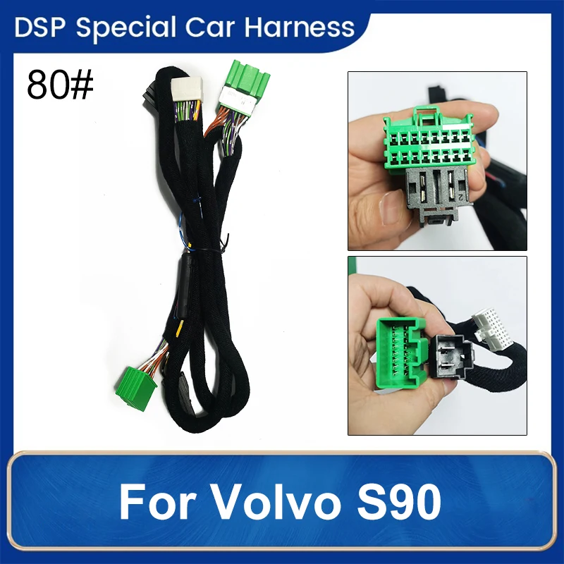 

Car Radio Audio DSP Amplifier Wiring Harness ISO Cable Fit For Volvo S90 Plug and Play