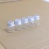 6pcs Mini Glass Bottle with Aluminum Cap 5ml 10ml 15ml 20ml 25ml 30ml Glass Test Tube Jars Message Vials Decoration Containers 5