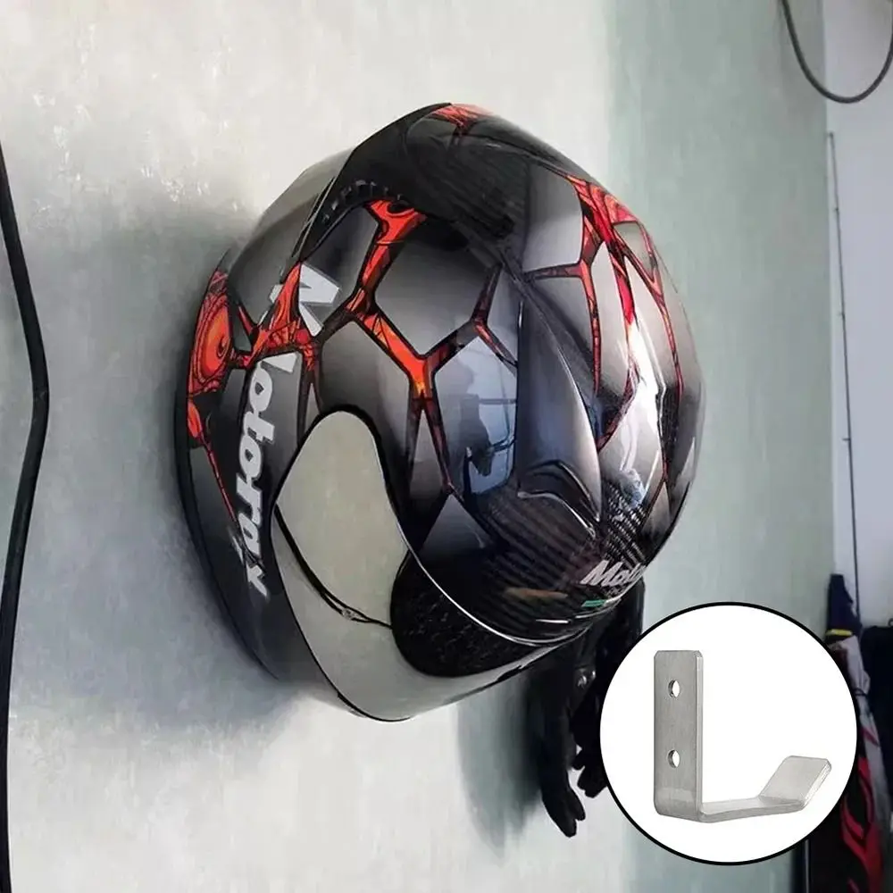 Stainless Steel Wall Mount Rack Helmet Holder