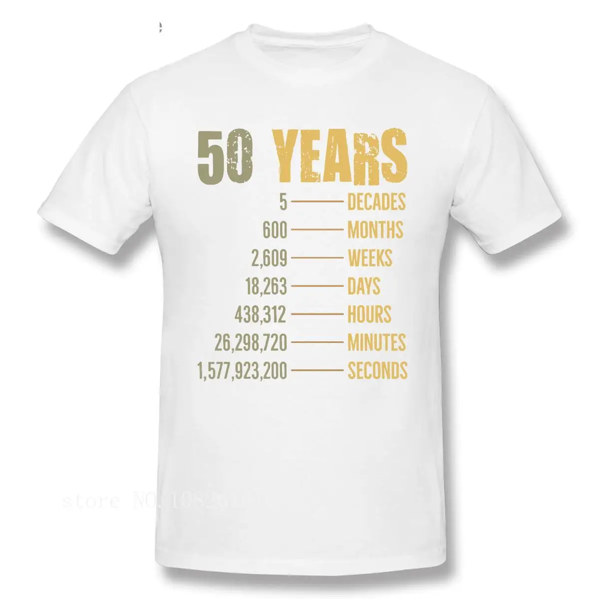 

Забавная Повседневная Мужская Классическая футболка с коротким рукавом и круглым вырезом, футболки, топы, винтажные топы, Мужская футболка с графическим принтом на 50-летний день рождения