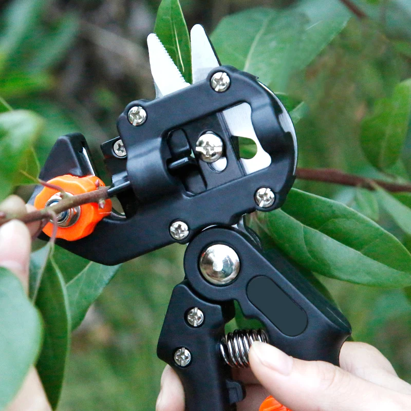 2-in-1 Garden Grafting Tools Pruner Kit 2CM / 3CM Grafting Film Grafting Scissors Plant Branch Vine Fruit Tree Cutting Tool Kits 6