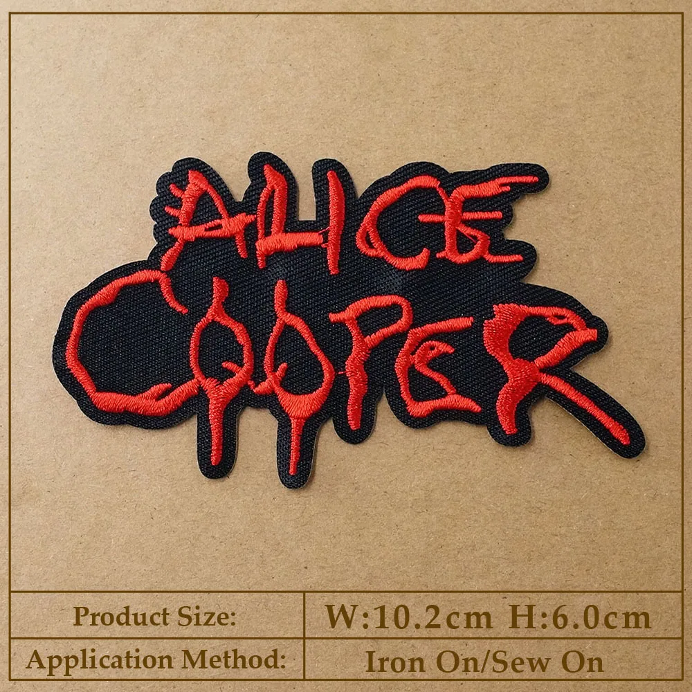Rock Punk Iron-On Patch for Clothing - Heavy Metal Style Decorative Applique
