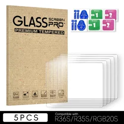 Premium HD Tempered Glass Screen Protector for Handheld Consoles, Multiple Sizes Available (5pcs)