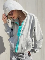 Sweat à capuche zippé oversize pour homme, style streetwear Harajuku, coupe ample unisexe, style couple, tendance mode décontractée, nouvelle collection américaine 4