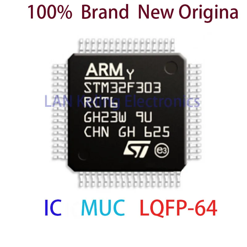

STM32F303RCT6 STM STM32F STM32F303 STM32F303RC STM32F303RCT 100% Новый оригинальный IC MCU LQFP-64