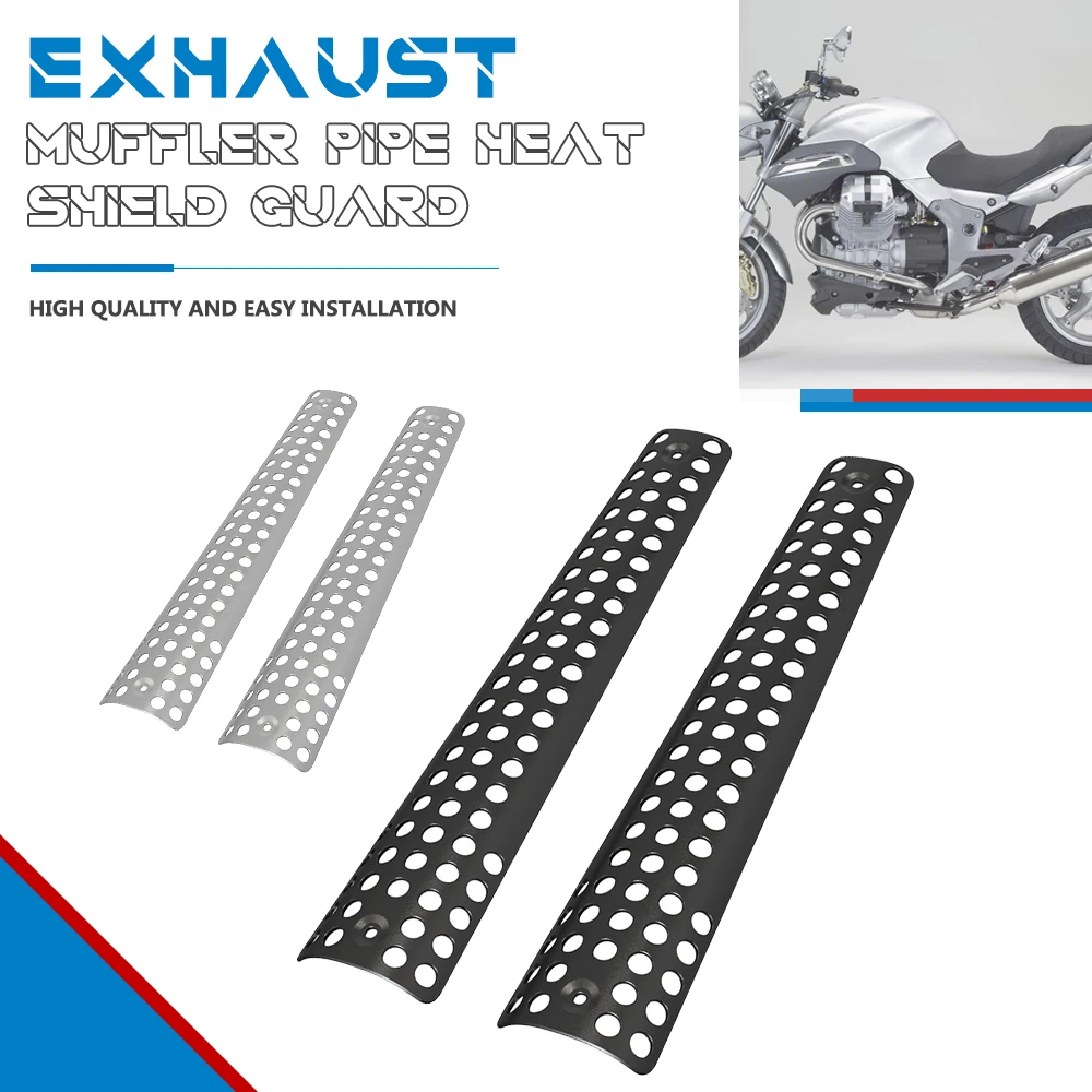 

For Moto Guzzi 500 650 750 850 900 1000 SS CNC Exhaust Pipe Anti-Drop Falling Protector Heat Shield Cover Anti-scalding Guard
