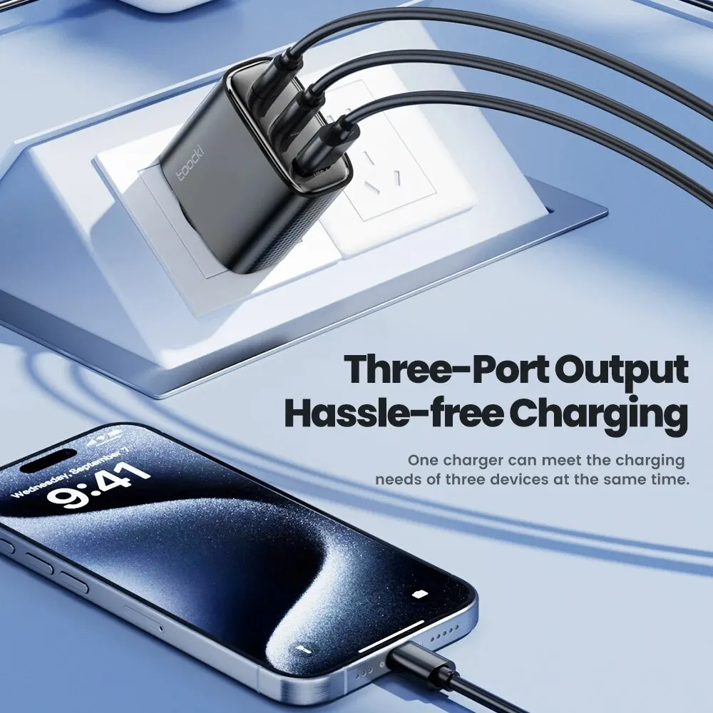 Toocki 40W GaN Dual USB-C Quick Charge 4.0 Fast Charger