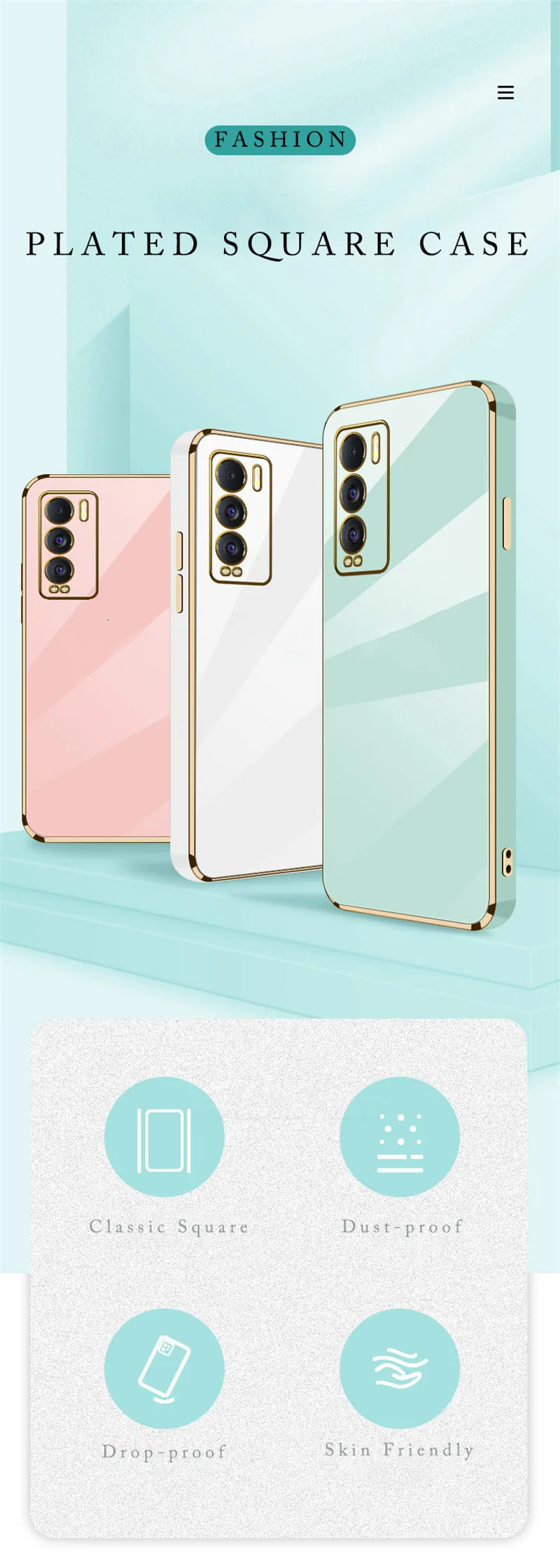 Glitter Plating Phone Case for Samsung A13 A12 A21S A51 A71 A32 A52 A72 A33 A53 A73 M21 M30S M51 M62 M32 M33 Soft Silico_voghion.com